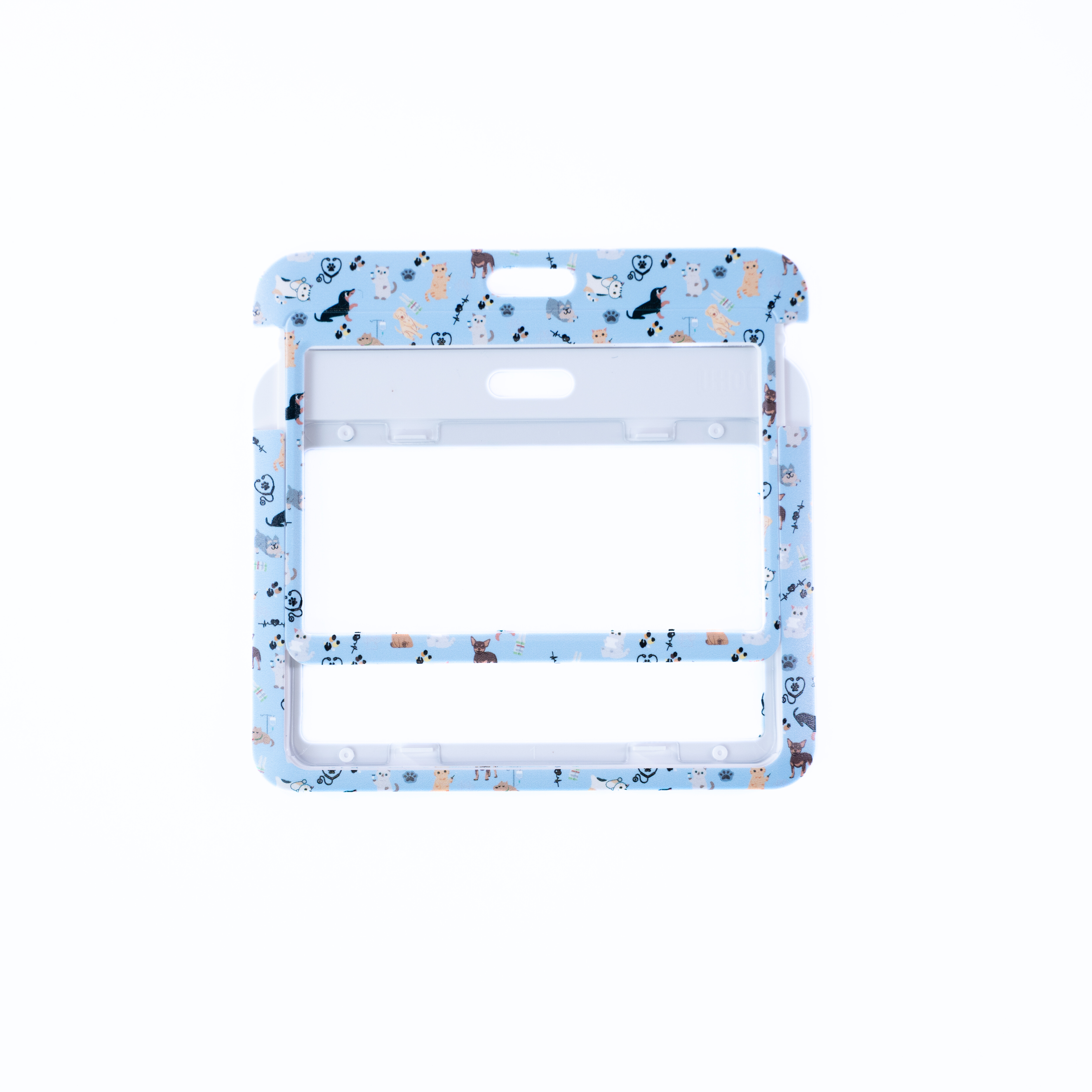 Badge Hülle - Animal lovers blue